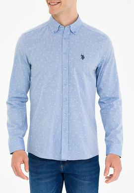 Erkek Mavi Uzun Kollu Gömlek - 50275858001