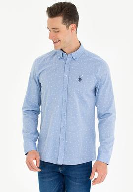 Erkek Mavi Uzun Kollu Gömlek - 50275858001