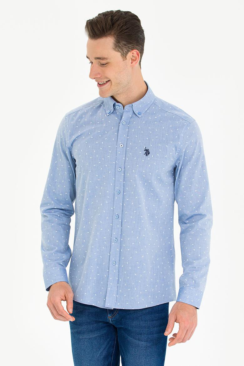 Erkek Mavi Uzun Kollu Gömlek - 50275858001