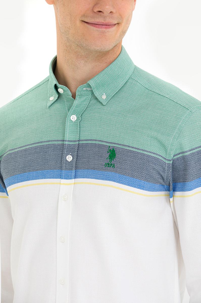 Erkek Yeşil Uzun Kollu Gömlek