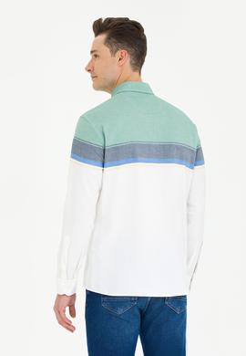 Erkek Yeşil Uzun Kollu Gömlek - 50263129017