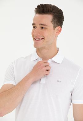 Erkek Beyaz Polo Yaka Tişört - 50263353001