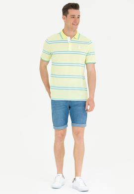 Erkek Açık Sarı Polo Yaka Tişört - 50263355013