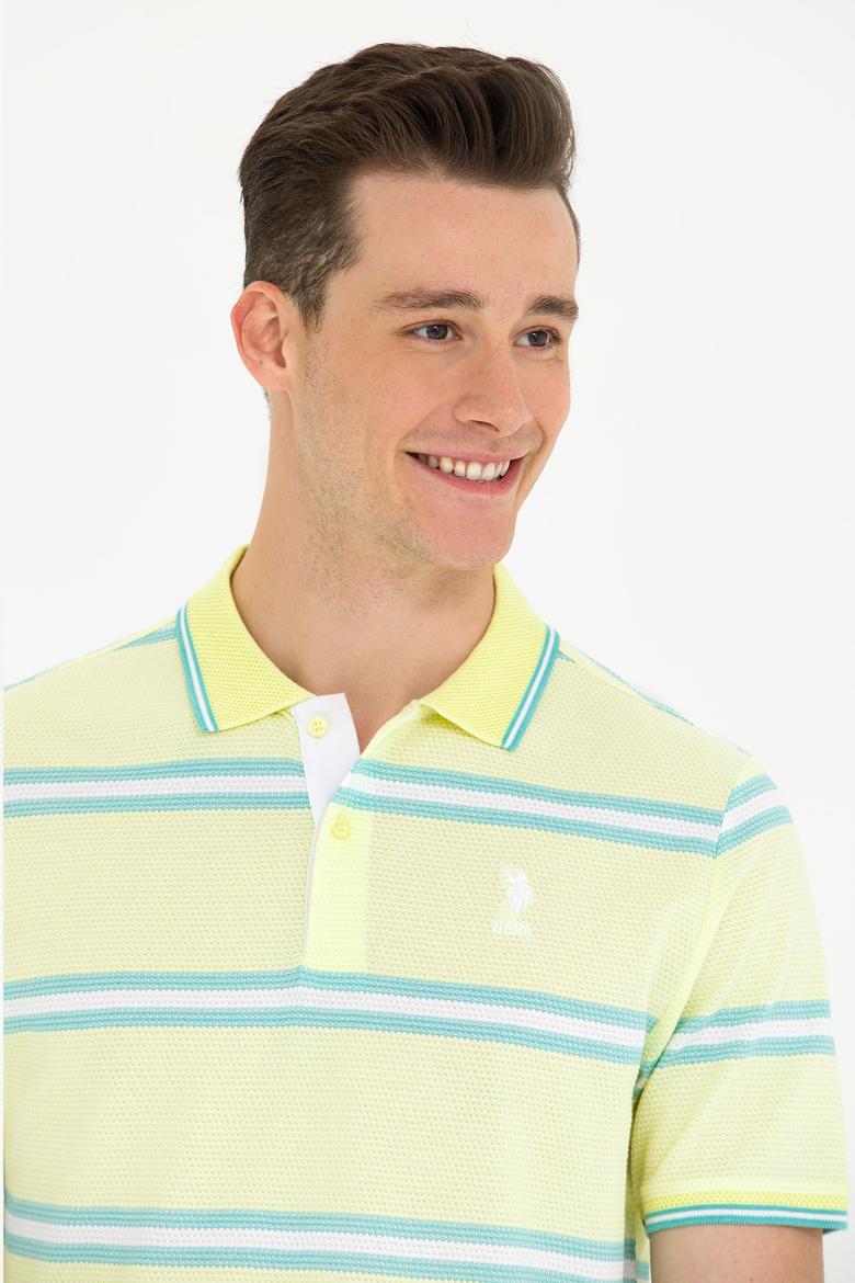 Erkek Açık Sarı Polo Yaka Tişört - 50263355013