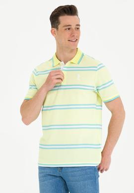 Erkek Açık Sarı Polo Yaka Tişört - 50263355013