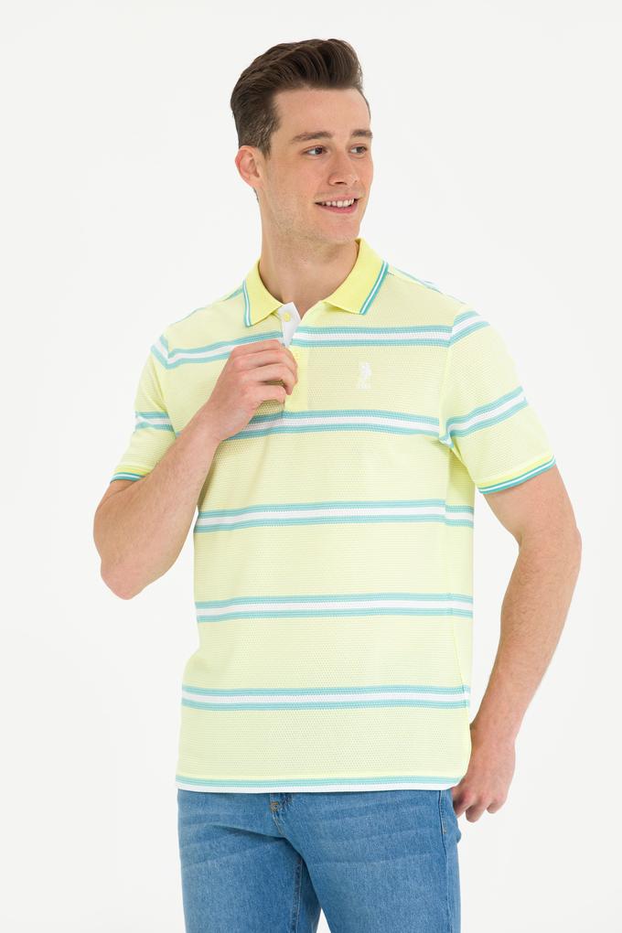 Erkek Açık Sarı Polo Yaka Tişört