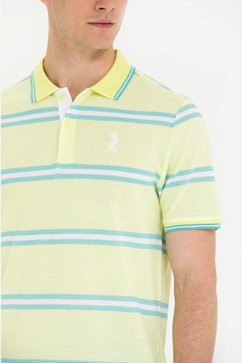Erkek Açık Sarı Polo Yaka Tişört - 50263355013