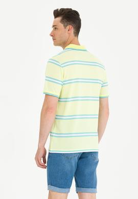 Erkek Açık Sarı Polo Yaka Tişört - 50263355013