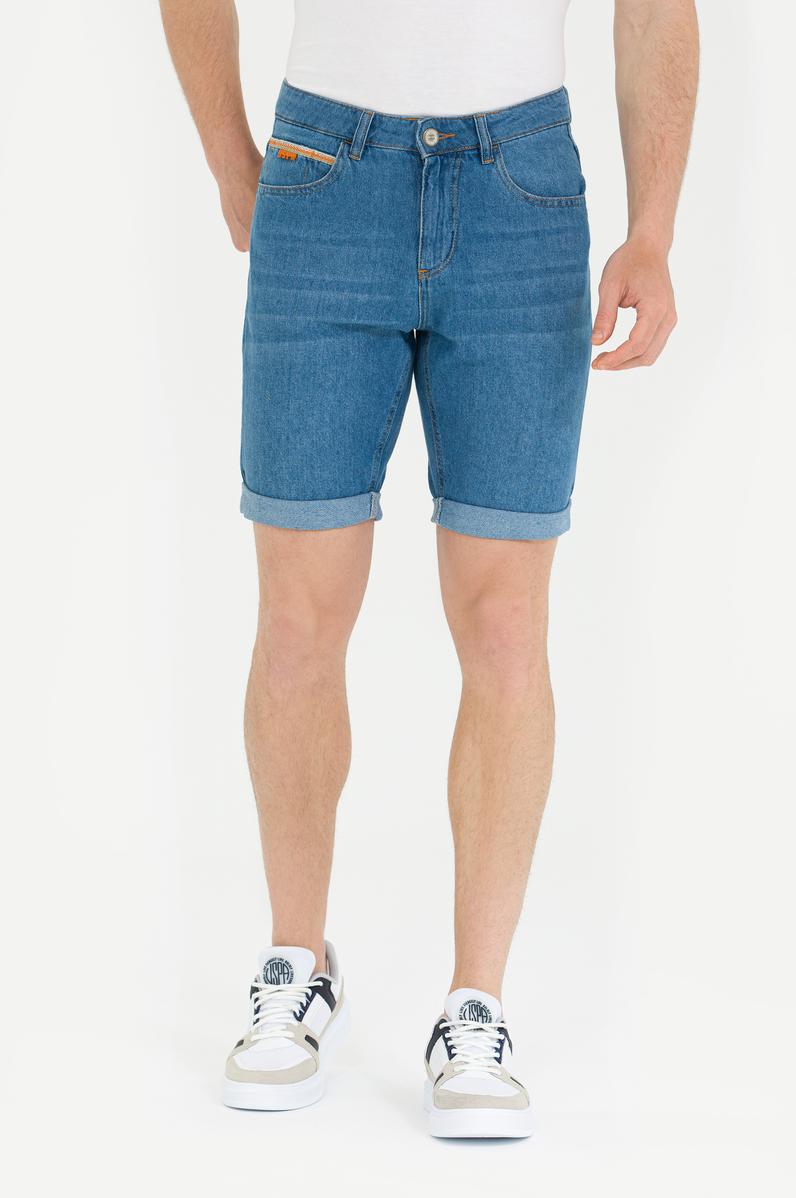 Erkek Mavi Jean Şort