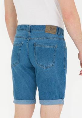 Erkek Mavi Jean Şort - 50264295003