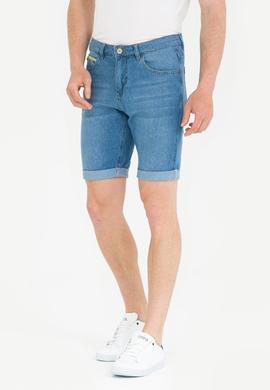 Erkek Açık Mavi Jean Şort - 50264296004