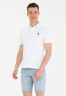 Erkek Beyaz Basic Polo Yaka Tişört - 50262969001