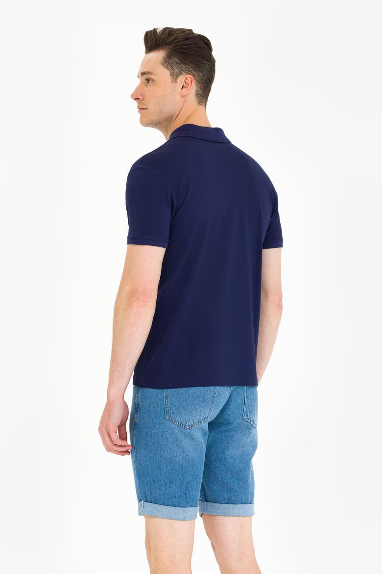 Erkek Lacivert Polo Yaka Tişört - 50269835019