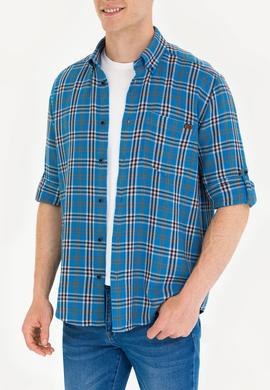 Erkek Oduncu Saks Gömlek - 50264306028