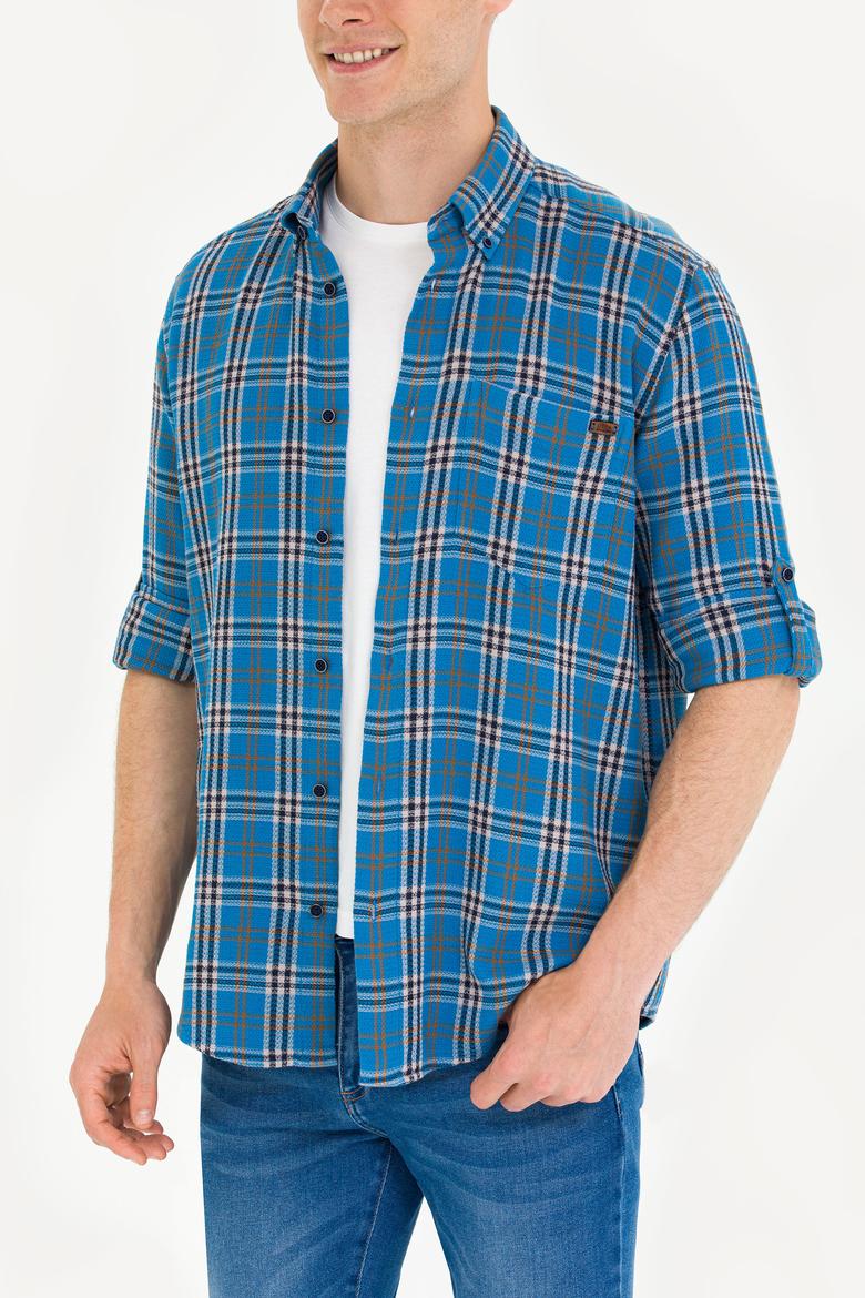 Erkek Oduncu Saks Gömlek - 50264306028