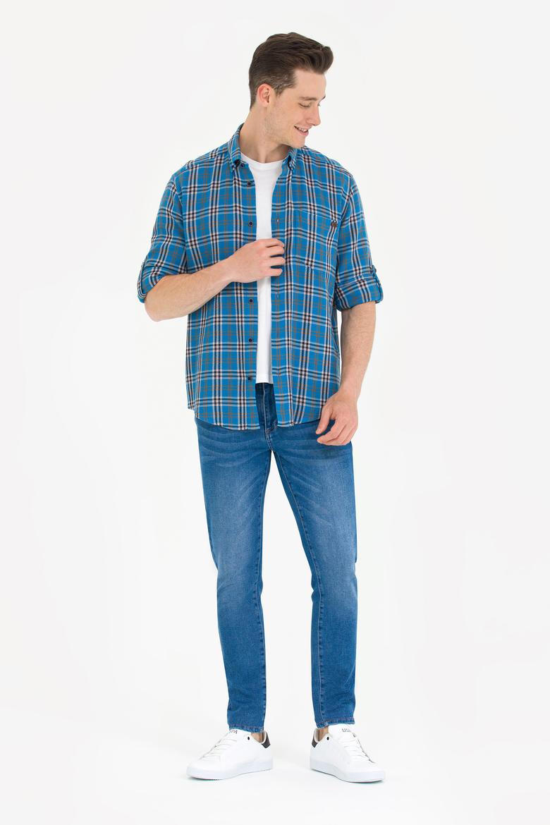 Erkek Oduncu Saks Gömlek - 50264306028