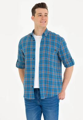 Erkek Oduncu Saks Gömlek - 50264306028