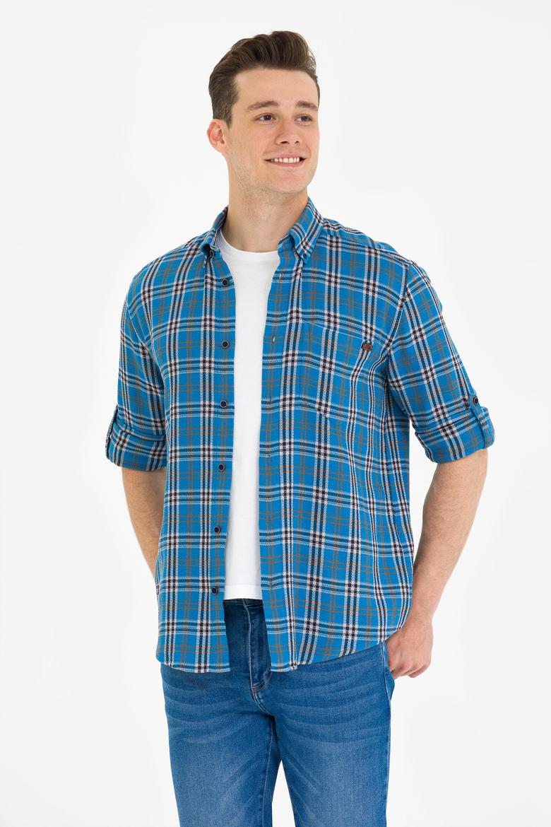 Erkek Oduncu Saks Gömlek - 50264306028