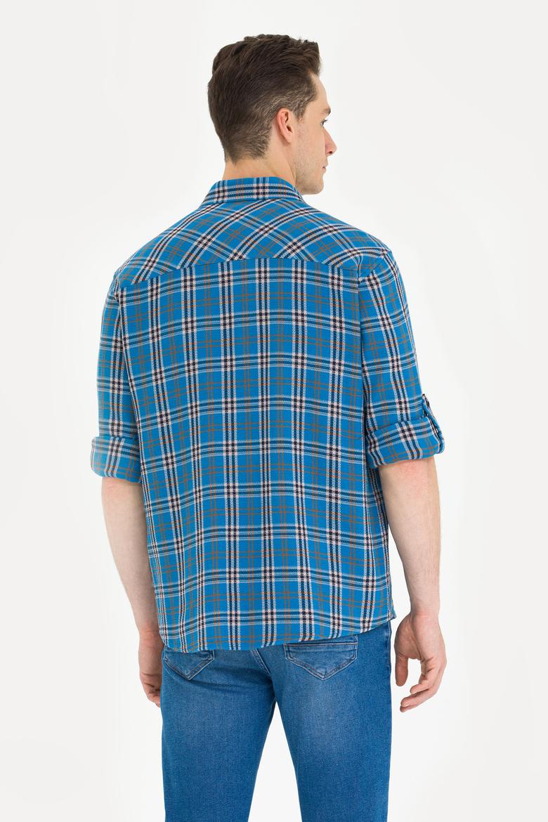 Erkek Oduncu Saks Gömlek - 50264306028