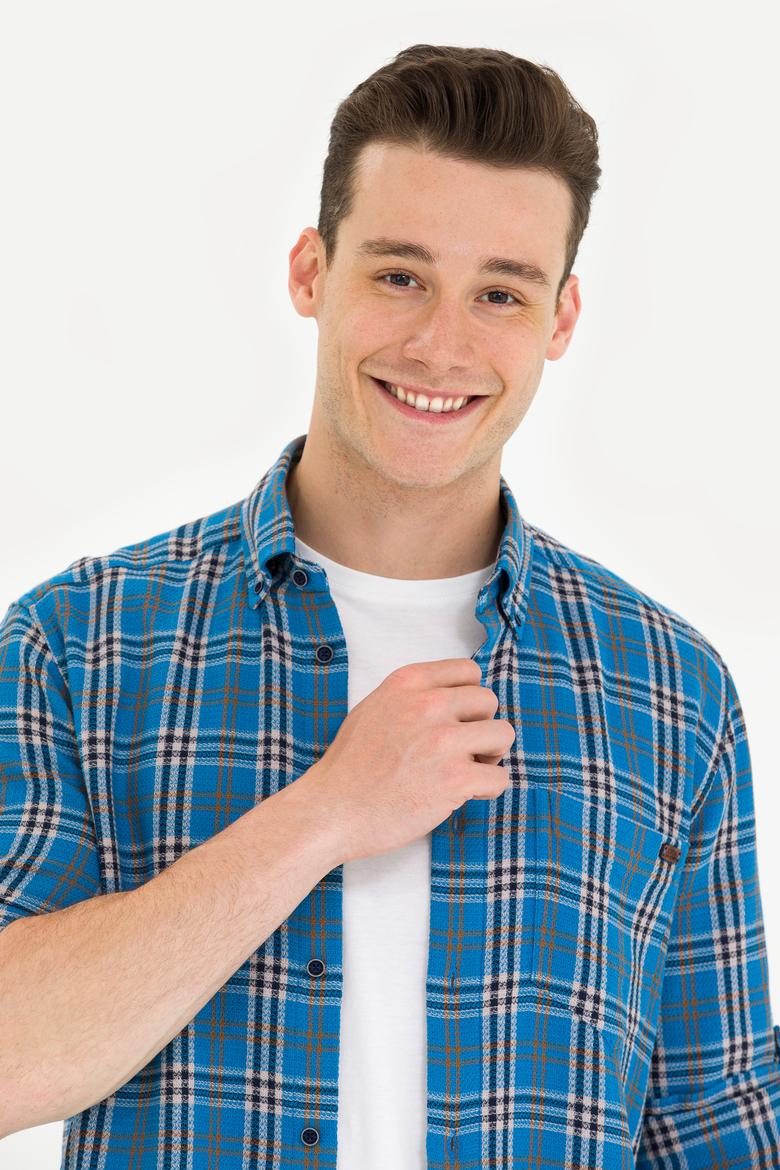 Erkek Oduncu Saks Gömlek - 50264306028