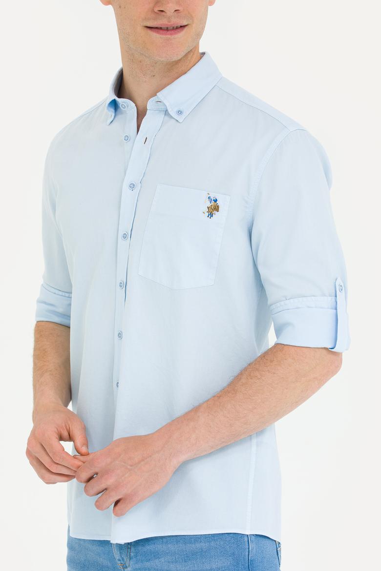 Erkek Mavi Uzun Kollu Gömlek - 50264308010