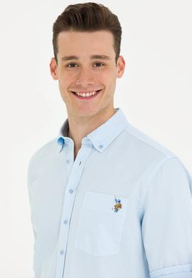 Erkek Mavi Uzun Kollu Gömlek - 50264308010