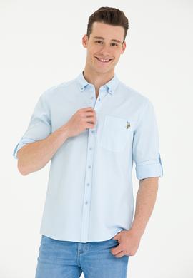 Erkek Mavi Uzun Kollu Gömlek - 50264308010