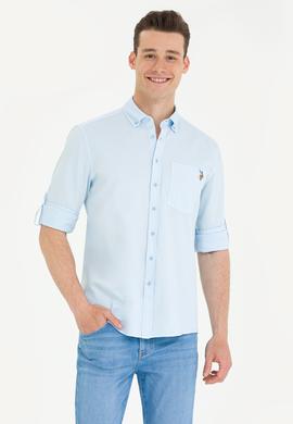 Erkek Mavi Uzun Kollu Gömlek - 50264308010