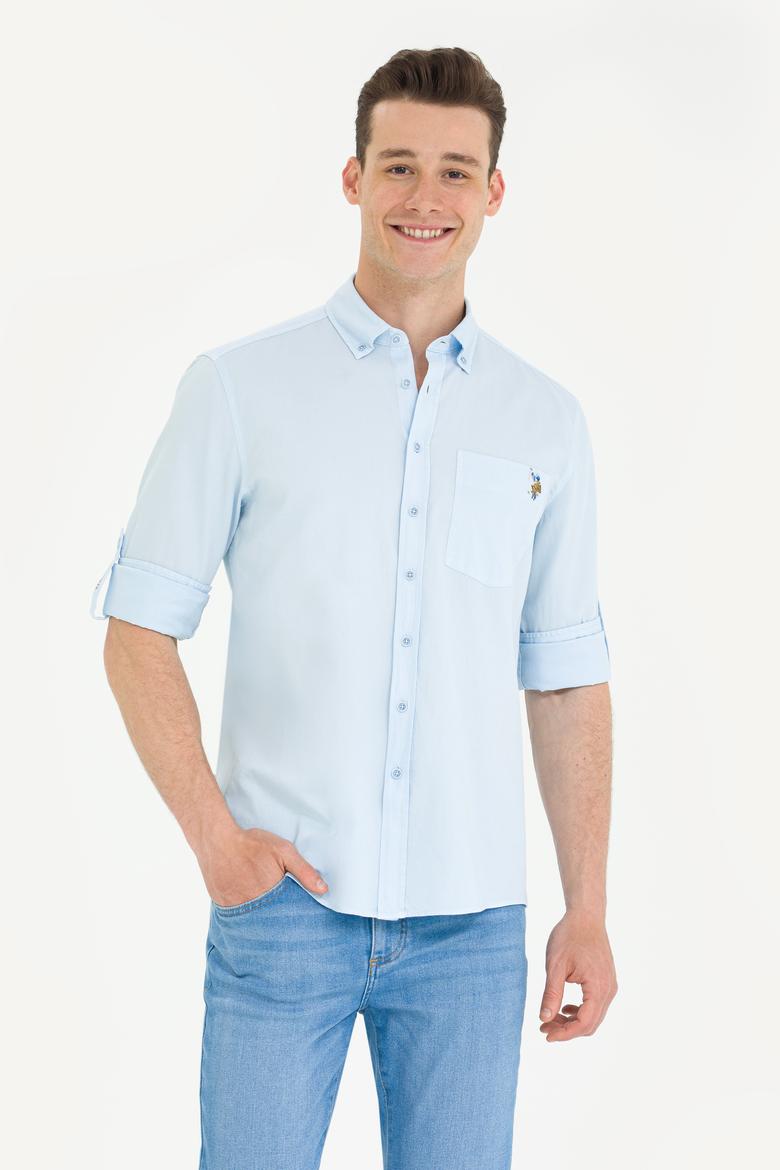 Erkek Mavi Uzun Kollu Gömlek - 50264308010