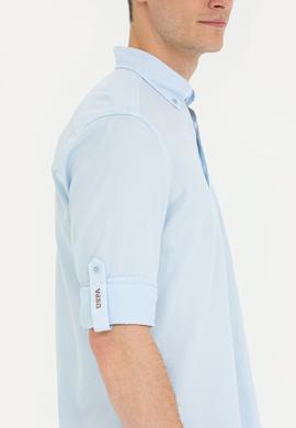 Erkek Mavi Uzun Kollu Gömlek - 50264308010