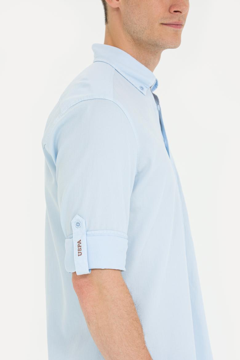 Erkek Mavi Uzun Kollu Gömlek - 50264308010