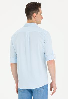 Erkek Mavi Uzun Kollu Gömlek - 50264308010