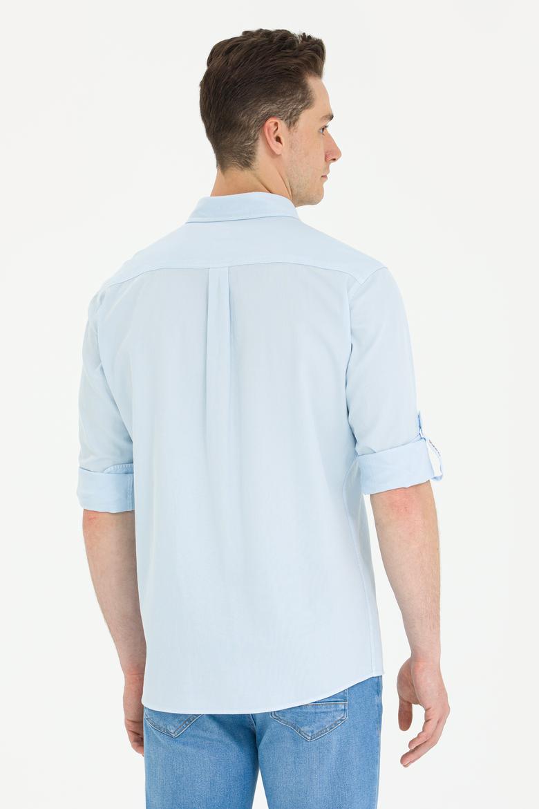Erkek Mavi Uzun Kollu Gömlek - 50264308010