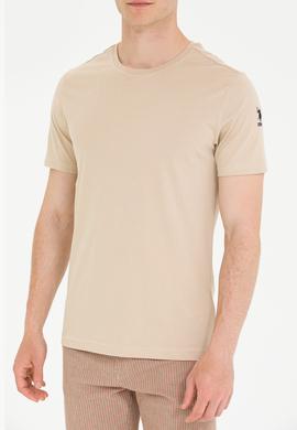 Erkek Taş Basic Bisiklet Yaka Tişört - 50264916111