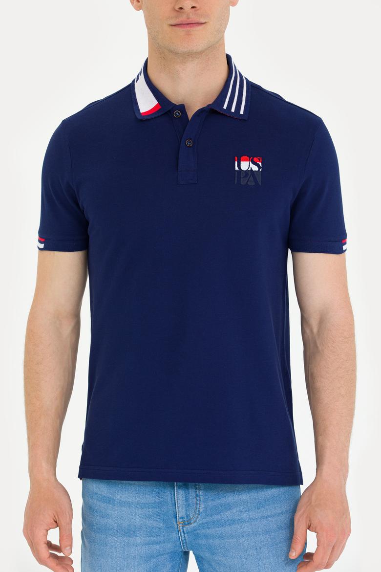 Erkek Lacivert Polo Yaka Tişört - 50263389006