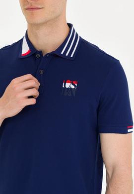 Erkek Lacivert Polo Yaka Tişört - 50263389006