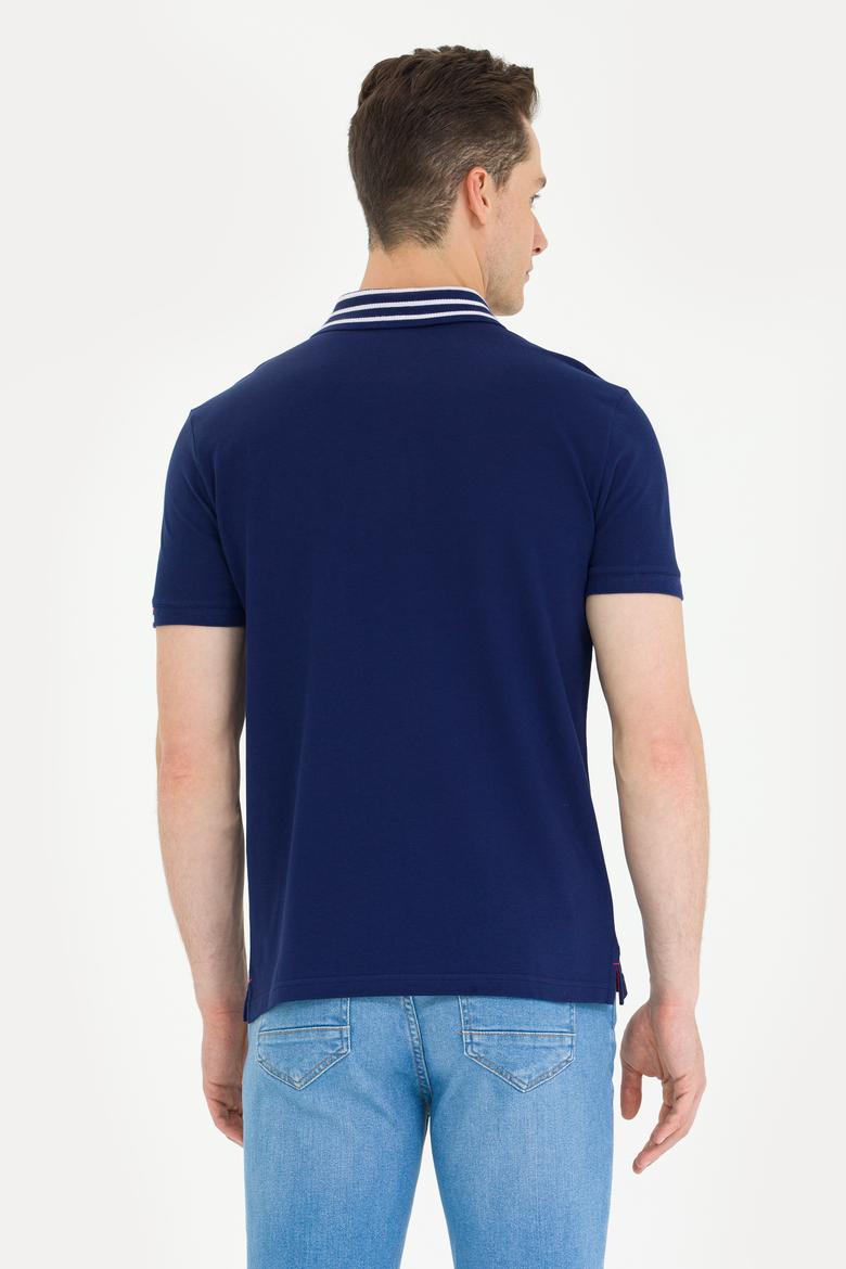 Erkek Lacivert Polo Yaka Tişört - 50263389006