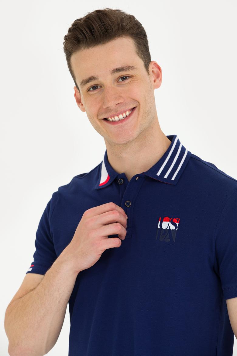 Erkek Lacivert Polo Yaka Tişört - 50263389006