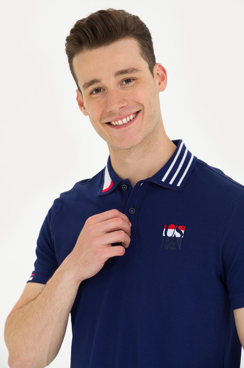 Erkek Lacivert Polo Yaka Tişört