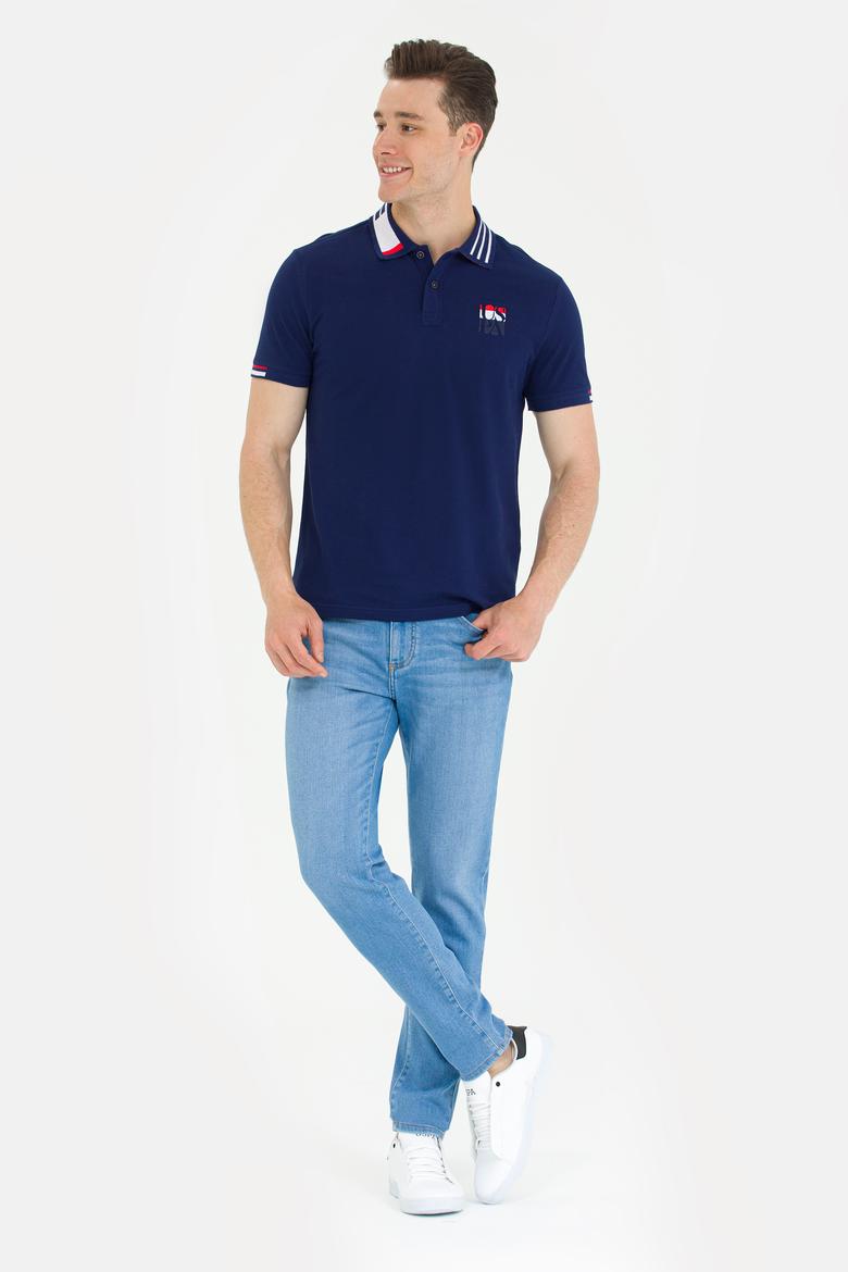 Erkek Lacivert Polo Yaka Tişört - 50263389006