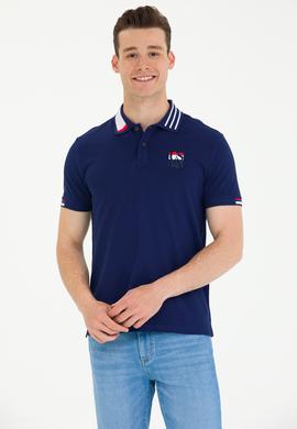 Erkek Lacivert Polo Yaka Tişört - 50263389006