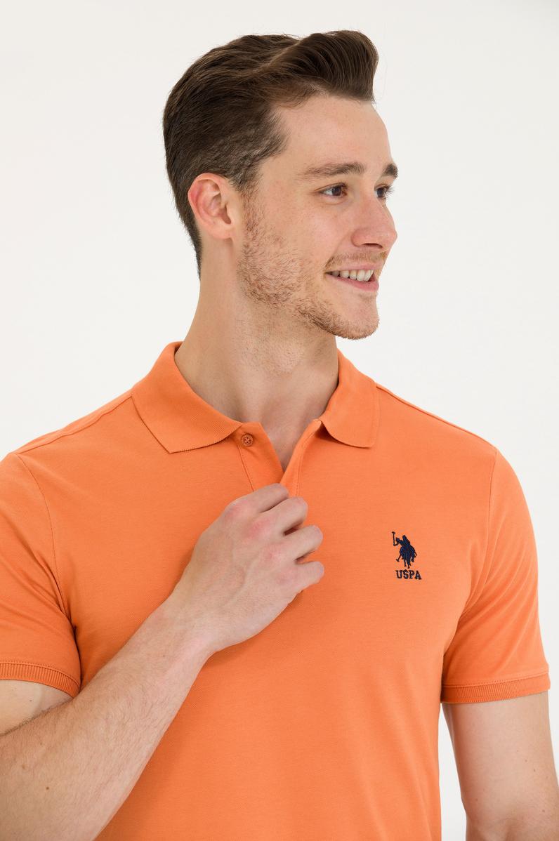 Erkek Kiremit Basic Polo Yaka Tişört