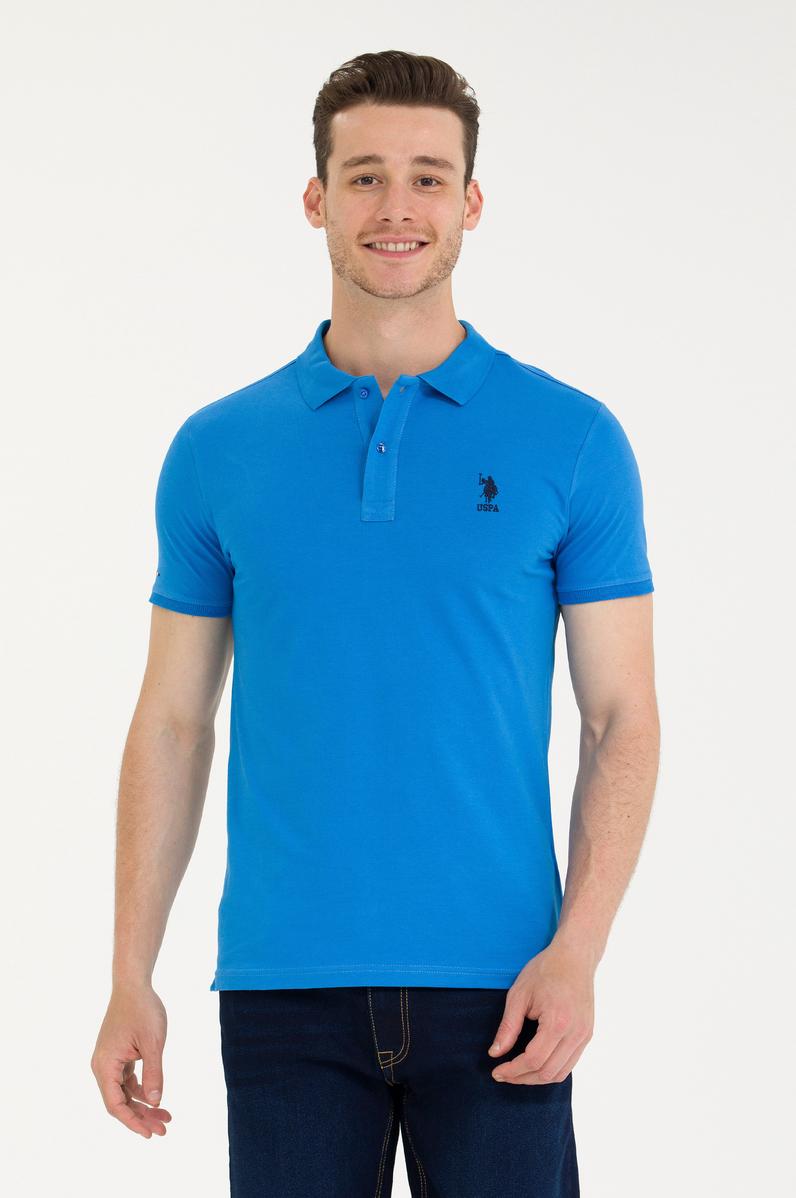 Erkek Saks Basic Polo Yaka Tişört