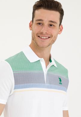 Erkek Yeşil Polo Yaka Tişört - 50263279026