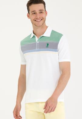 Erkek Yeşil Polo Yaka Tişört - 50263279026