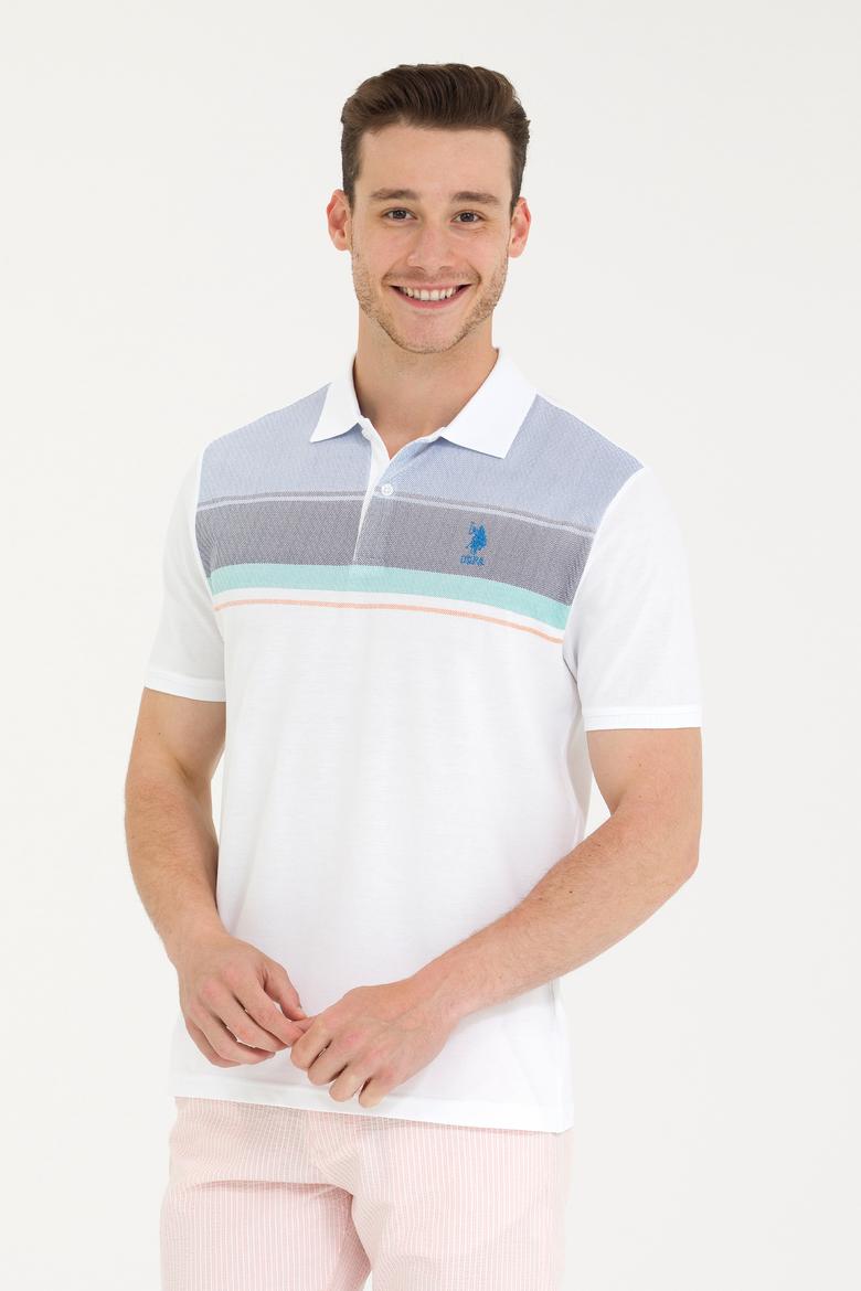 Erkek Saks Polo Yaka Tişört