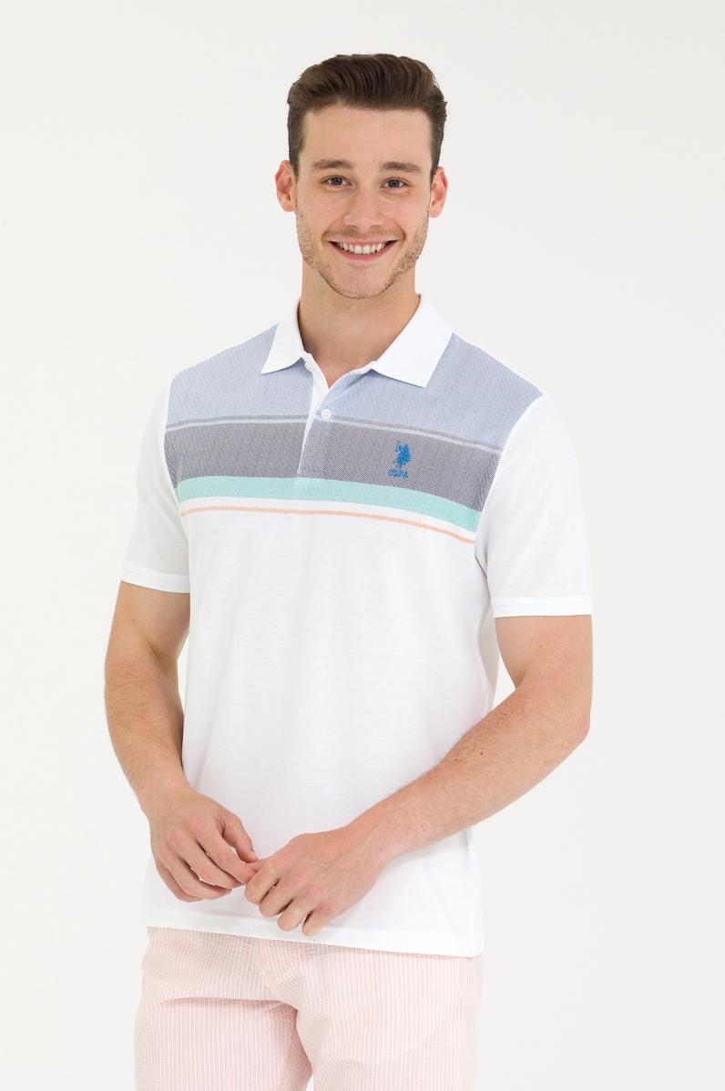 Erkek Saks Polo Yaka Tişört