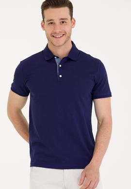 Erkek Lacivert Polo Yaka Tişört - 50263350006