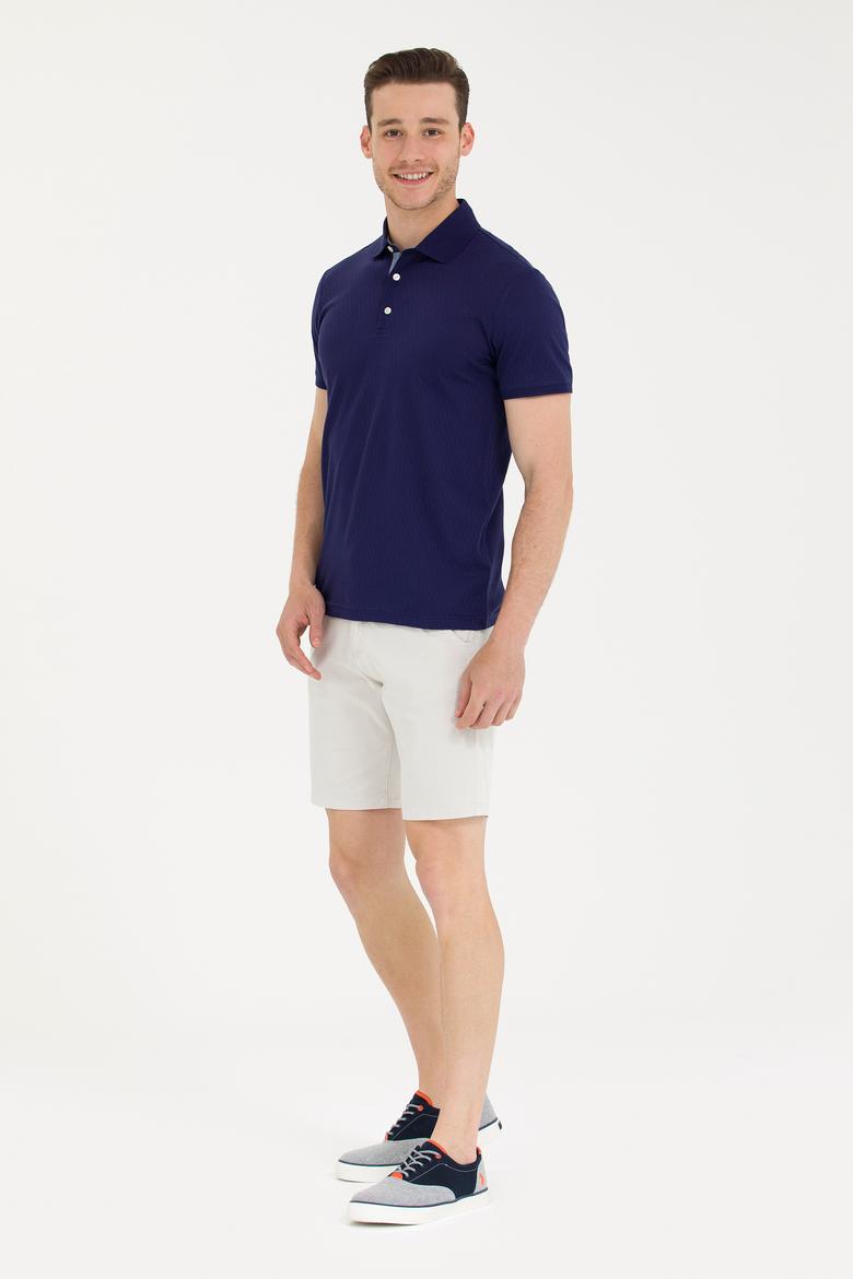 Erkek Lacivert Polo Yaka Tişört - 50263350006