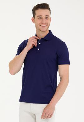 Erkek Lacivert Polo Yaka Tişört - 50263350006